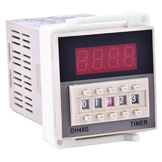 DH48S-2Z 220VAC ไทม์เมอร์ รีเลย์ พร้อมฐาน Delay Timer Relay with Socket Base