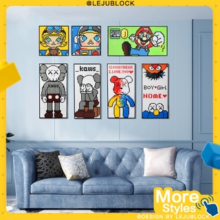 【🖼LEJUBLOCK💯】diamond painting บล็อกตัวต่อ ของเล่นเด็กตัวต่อ Mickey ตัวต่อ Minnie นาโนบล็อก bearbrick รูป kaws ตุ๊กตา one piece naruto ของขวัญปัจฉิม pokemon tom and jerry sesame street mario pop mart figure nanoblcok แฟชั่น โดเรม่อน นักบินอวกาศ