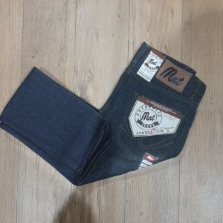 กางเกงยีนส์รุ่น Mat Jeans สีสนิม ทรงกระบอก size28-31