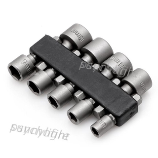 Pcfx ดอกสว่านไฟฟ้า 5-13 มม . 1 / 4 นิ้ว Hex Shank Metric ซ็อกเก็ตสกรูไดร์เวอร์ 9 ชิ้น