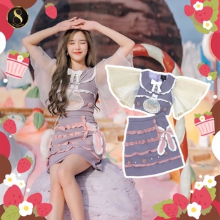 8 studio Brand : set กระโปรง ม่วง