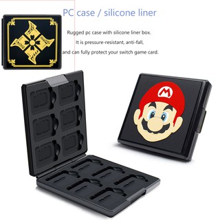 ตลับเก็บเกมNintendo switch Premium Game Card Case Card Storage Box ใส่ได้ 12 เกม