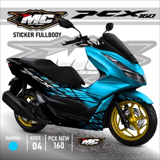 สติกเกอร์ตัด Mc Pcx160 2022 - Dekal Pcx160 NEW 2021 2022 MCD PCX 160 04 แบบเรียบง่าย