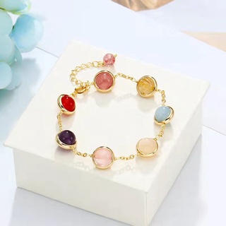 CareU สร้อยข้อมือหินนำโชค เสริมดวงรวมๆ สร้อยข้อมือหิน7 สี（พร้อมส่ง）ทั้งชาย และ หญิง ค่ะ หินที่ใช้จึงเป็นโทนธรรมชาติ