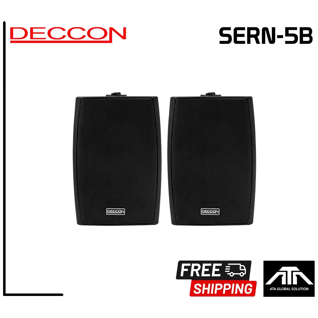 (ราคาต่อ 1 คู่) DECCON SERN-5B ตู้ลำโพงแขวน 5 นิ้ว (สีดำ) ลำโพงแขวน ตู้ลำโพงDECCON ยี่ห้อ DECCON รุ่น SERN 5B