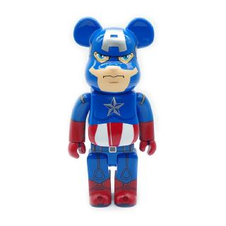 400 % 28CM The Marvel Captain America Hobbies Toy Kumamon 520 Loving Bear Bearbrick Action Figures