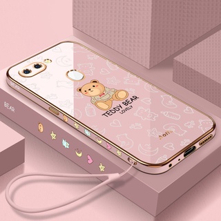 เคสโทรศัพท์มือถือนิ่ม แบบบางพิเศษ ลายหมีเท็ดดี้ สําหรับ Oppo A7 A3S A5S A12 A12E A9 2020 A5 2020 A72 5G A73 5G