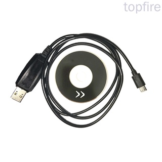 [Topfire] อะไหล่สายเคเบิ้ลวิทยุสื่อสาร Baofeng Bf-T1 Usb สําหรับวิทยุสื่อสารวิทยุ Cd Firmware Two Way