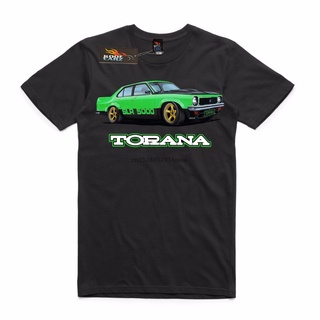 เสื้อยืดผ้าฝ้าย เสื้อยืดผู้ชาย ลาย Holden Torana SLR 5000 สีเขียว