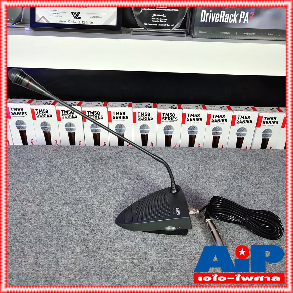 NTS PTS42 ไมโครโฟนตั้งโต๊ะ ไมค์ตั้งโต๊ะ ไมค์ ไมค์ประชุมตั้งโต๊ะ PTS 42 PTS-42 ไมค์คออ่อน ไมโครโฟน เอไอ-ไพศาล