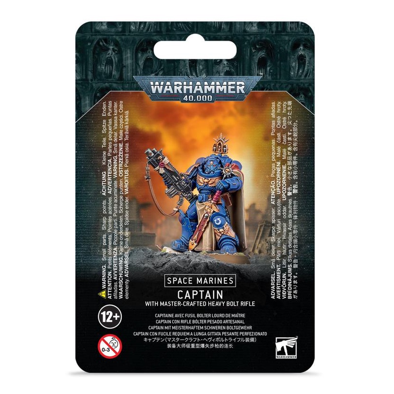 [GW พร้อมส่ง] WARHAMMER 40K: SPACE MARINES CAPTAIN W/MASTER-CRAFTED BOLT RIFLE โมเดลจำลอง