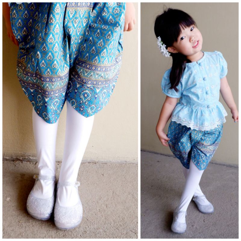 ถุงน่องเด็ก แบบหนา อย่างดี ส่งจากไทย ถุงน่องชุดไทยเด็ก สีขาว นิ่มมาก