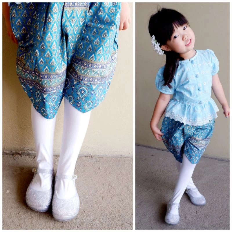 ถุงน่องเด็ก แบบหนา อย่างดี ส่งจากไทย ถุงน่องชุดไทยเด็ก สีขาว นิ่มมาก