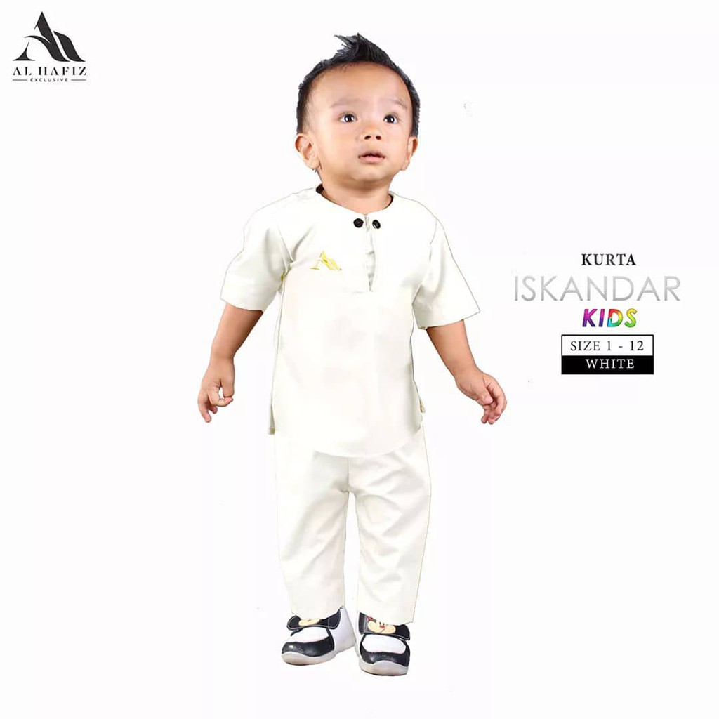 KURTA ISKANDAR KIDS SET SELUAR COTTON