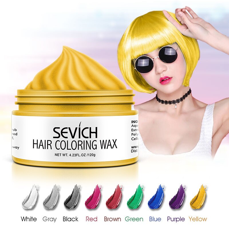 Sevich 9 Colors Disposable Hair Color Wax Women Men Styling DIY Mud Paste  Dye Cream Hair Gel For Hair Coloring Styling T | Shopee Thailand