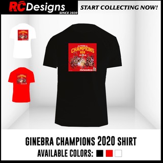 เสื้อยืดแชมป์ Ginebra แชมเปี้ยน 2020 (ยูนิเซ็กซ์ - โพลีคอตตัน) T!u