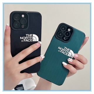 🔥เคสไอโฟน 【The North Face】เขียวดำ leather นิ่ม เคส IPhone For เคสไอโฟน11 12 13 promax เคสไอโฟน8พลัส caseiPhone13 12 11 XS MAX XR 8 7 พลัส se2020