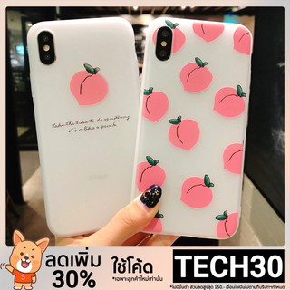 เคส VIVO Y50 Y17 Y93 Y19 Y11 S1 V11 V11i Y15 Y12 V17 V15 Pro Y91 Y95 Y91i Y71 Y71i Y81 Y81i V5 V5S Y85 V9 Case Peach Fruit Soft TPU Cover