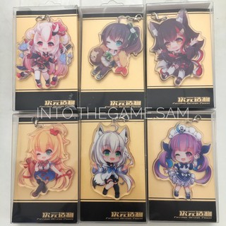 [พร้อมส่ง] พวงกุญแจ Hololive Vtuber Acrylic Keychain แบบกล่องพร้อมของเสริม Fanmade