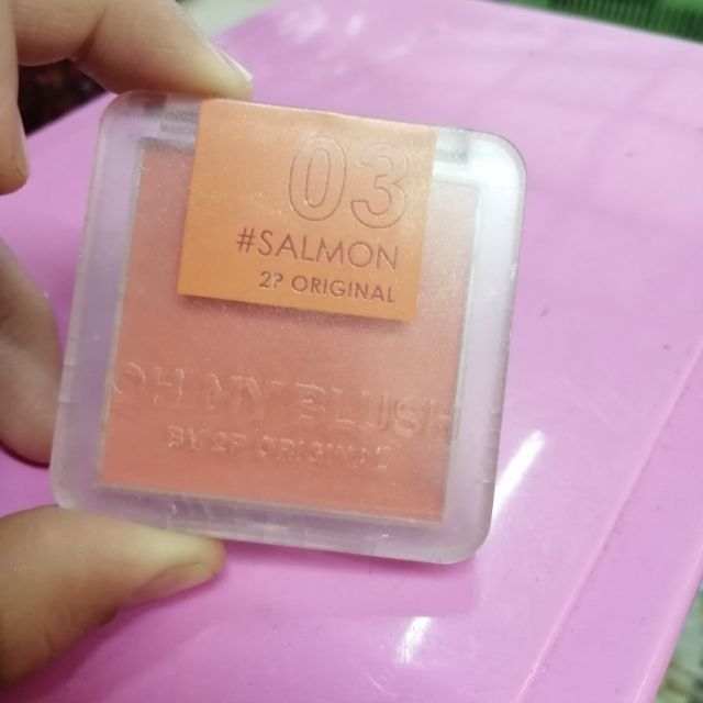 บรัชออนOH MY​ BLUSH BY 2P ORIGINAL เบอร์03#SALMON