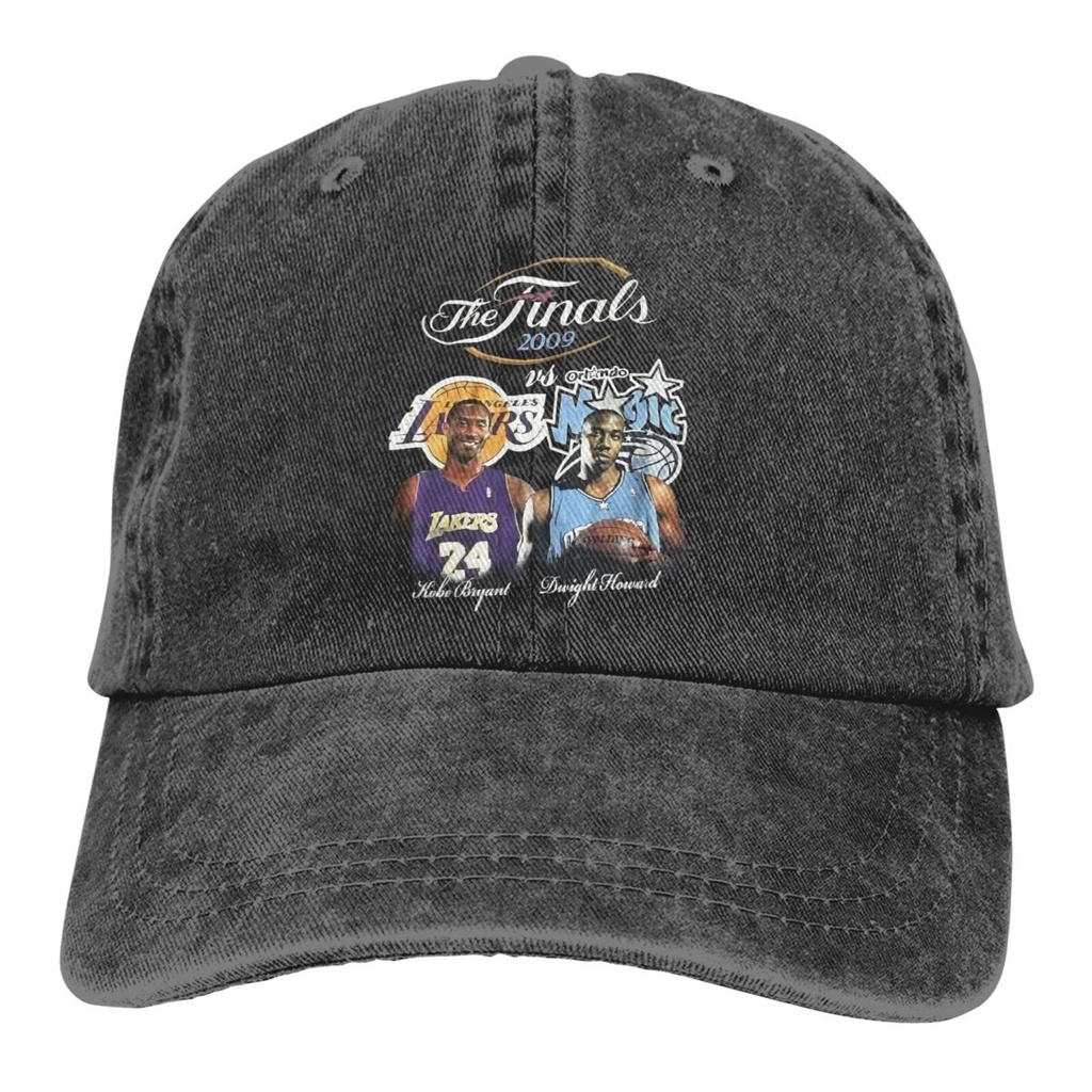 หมวกแก๊ป Snapback สไตล์เกาหลี Distressed Los Angeles Lakers Legend Kobe Bryant Dwight Howard อัตรากา