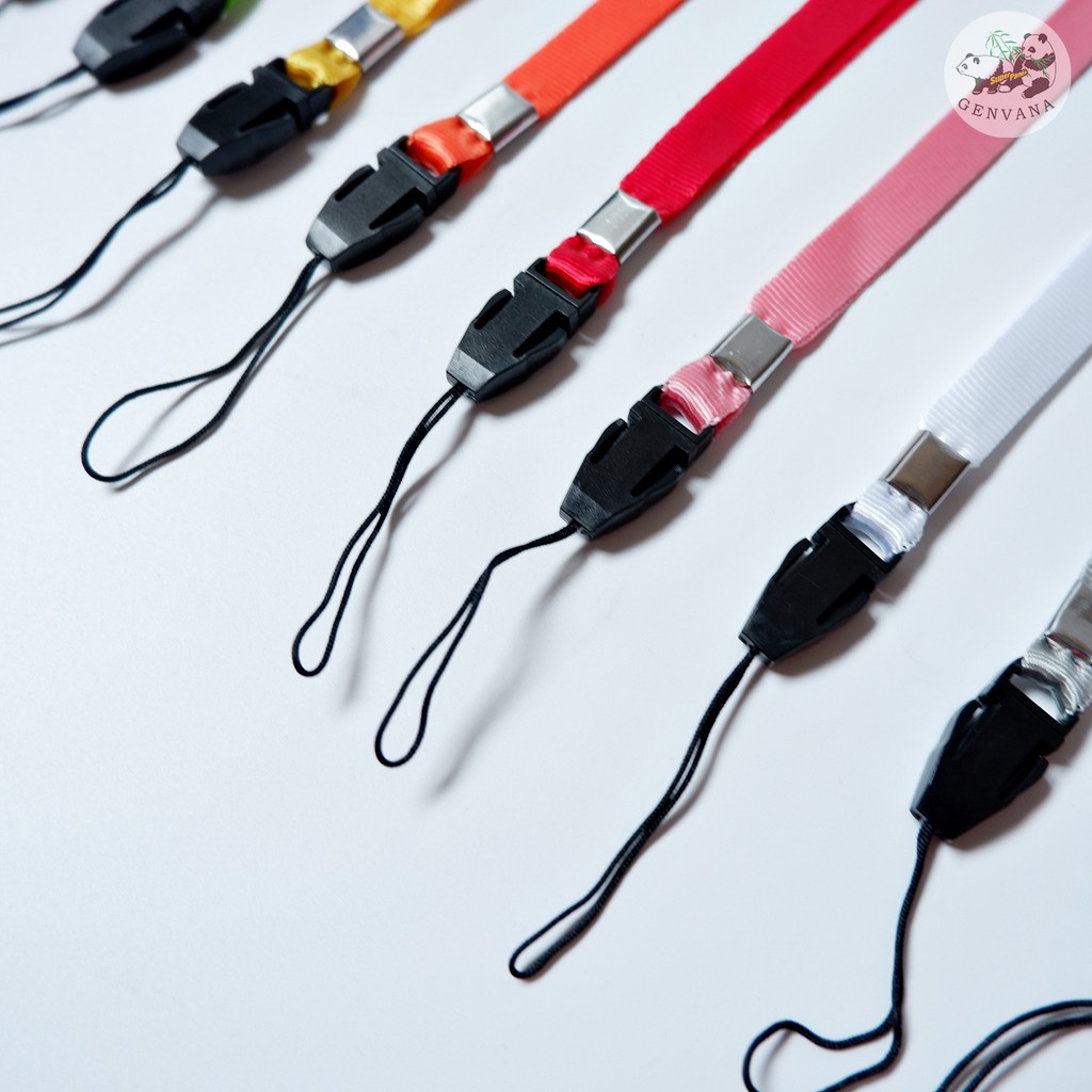 สายคล้องบัตร/มือถือ ตัวคล้องเชือกถอดได้ 15สี (124N-1) สายคล้องบัตรพนักงาน - รูปที่ 2