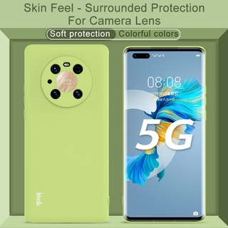 Original Imak Fashion Colorful Casing Huawei Mate 40 Pro 5G Skin feel Soft TPU Case Mate40 Pro Full Protection Silicone Back Cover