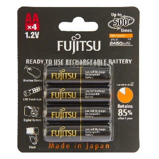 ถ่านชาร์จFujitsu AA 2550mAh แพ็ค 4 ก้อน