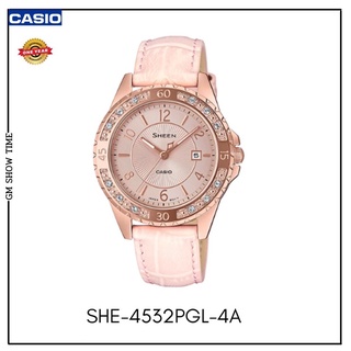 SHEEN CASIO รุ่น SHE-4532PGL-4A ของแท้100%พร้อมกล่องพร้อมใบรับประกัน รับประกันตัวเครื่อง1ป๊