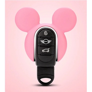 กรอบกุญแจแต่ง MICKEY MOUSE PINK ชมพู (รุ่น F) [สำหรับ Gen3 NEW MINI รุ่น F54/F55/F56/F57/F60]