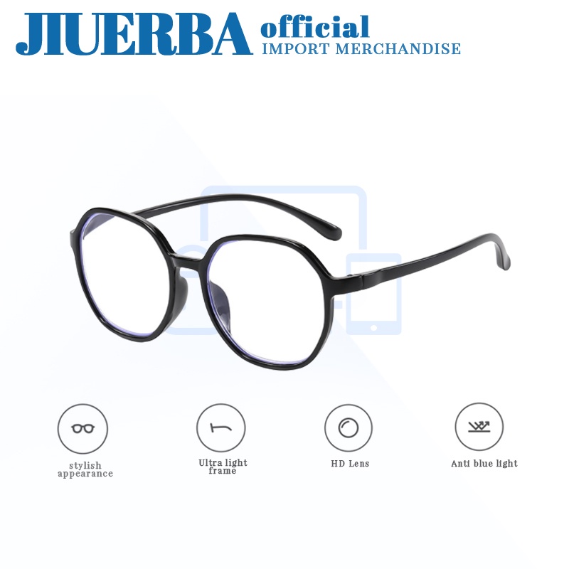 (JIUERBA) COD แว่นตาป้องกันรังสียูวี แฟชั่นสําหรับผู้หญิงและผู้ชาย