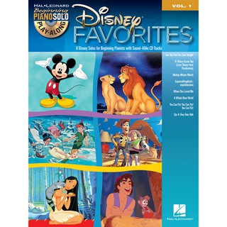 DISNEY FAVORITES Beginning Piano Solo Play-Along Volume 1 (HL00316163)