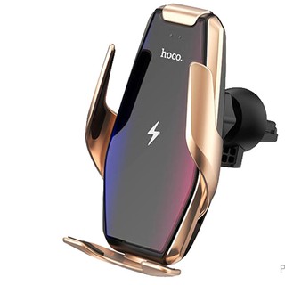 Hoco S14 15W แท่นชาร์จไร้สายอัจฉริยะ ชาร์จไวเลส ฟาสชาร์จ หนีบอัตโนมัติ Wireless Charger Car Holder