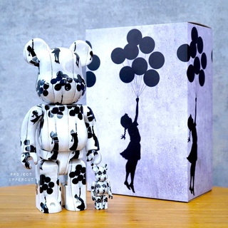 BE@RBRICK 400%+100% BRANDALISM x SYNC. : Flying Balloons Girl [New]