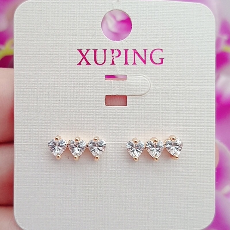 Xuping jewelry ต่างหูผู้หญิง ดาวชุบทอง+