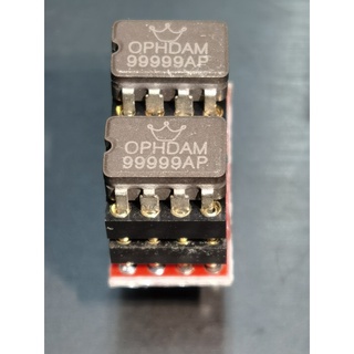 Single OP-AMP ออปแอมป์ HDAM99999AP ตัวถังเซรามิค ผลิตที่USA (ขายเป็นเซ็ต ออปแอมป์2ตัว+ตัวแปลงSingleเป็นDual)เสียงเทพ