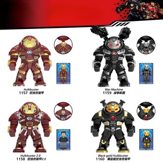 2 in 1 บล็อกตัวต่อเลโก้ ลาย Avengers Endgame Hulkbuster War Machine Banner ขนาดใหญ่ สําหรับเด็ก