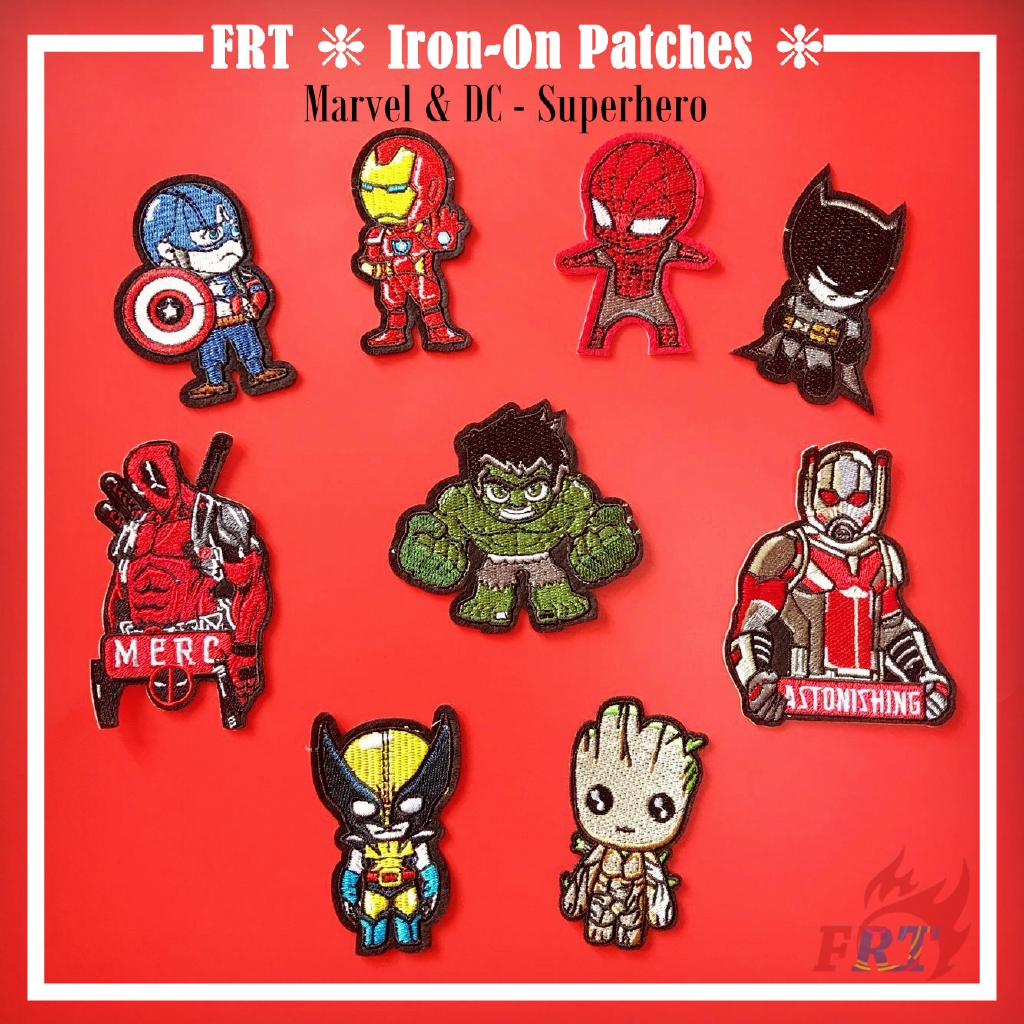 Marvel & DC - Super Hero Patch 1Pc Diy Sew on Iron on Badges Patches Apparel Appliques（Marvel - Series 10）