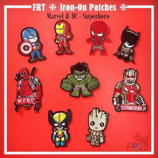 ☸ Marvel &amp; ☸ DC - Super Hero Patch ☸ 1Pc Diy Sew on Iron on Badges Patches Apparel Appliques（Marvel - Series 10）