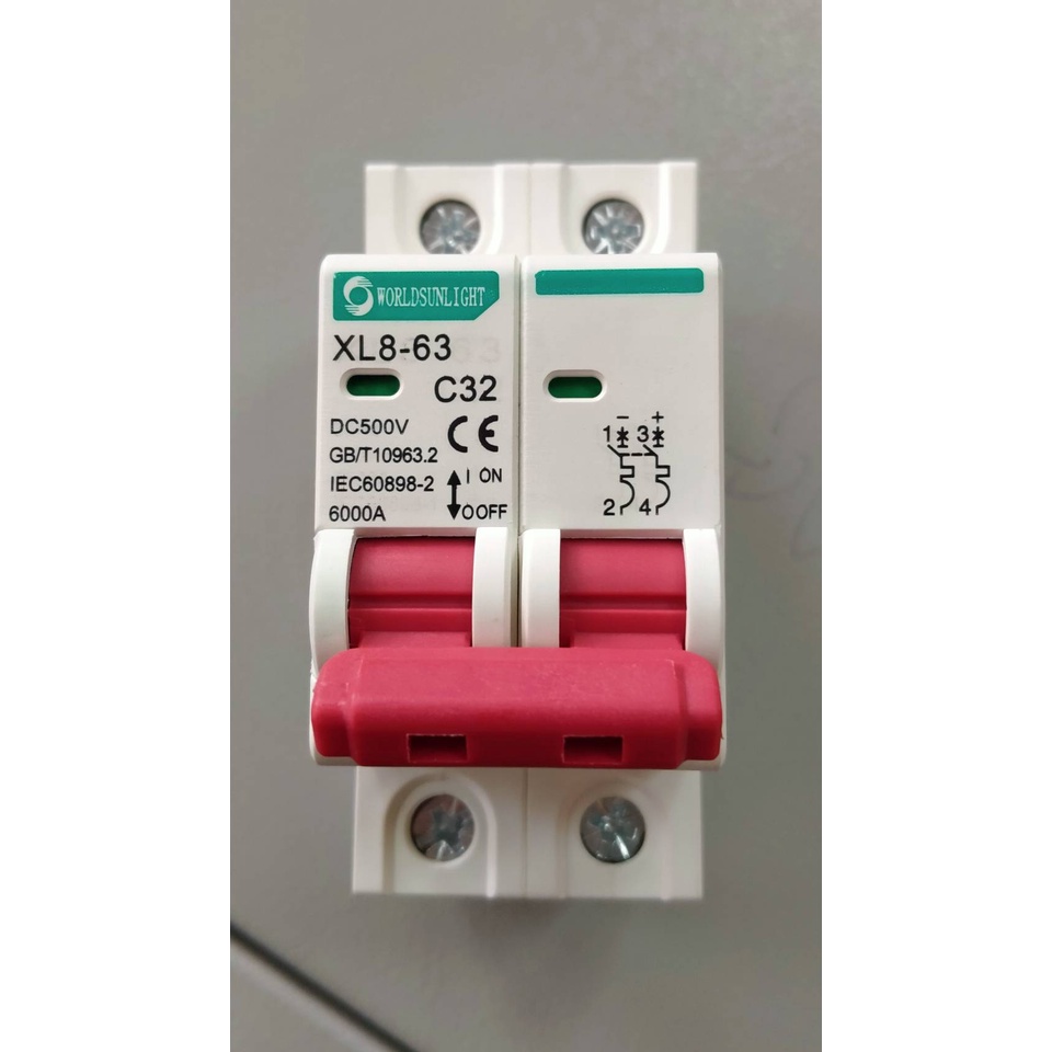 MCB Breaker AC Breaker DC มาตราฐาน IEC ใช้กับงานโซล่าเซลล์ และงานไฟฟ้า Solarcell