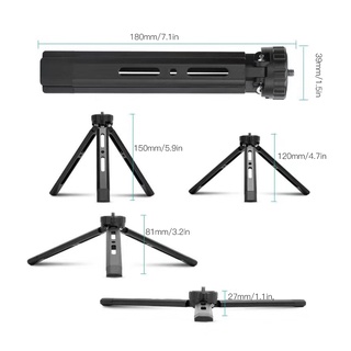 Tripod ขาตั้งกล้องอลูมิเนียมขนาดเล็กสามารถปรับได้ 1/4 นิ้วสําหรับกล้อง Slr