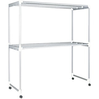 ราวตากผ้าอะลูมิเนียม มีล้อ 8 เส้น PLIM 2 ม. CLOTH RACK ALUMINIUM 8 BARS 2 M PLIM