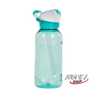 ขวดน้ำเดินป่า กระบอกน้ำพกพา ขวดน้ำพร้อมฝาปิดเปิด Hiking Water Bottle Instant Stopper With Straw 900 Tritan 0.5 Litre