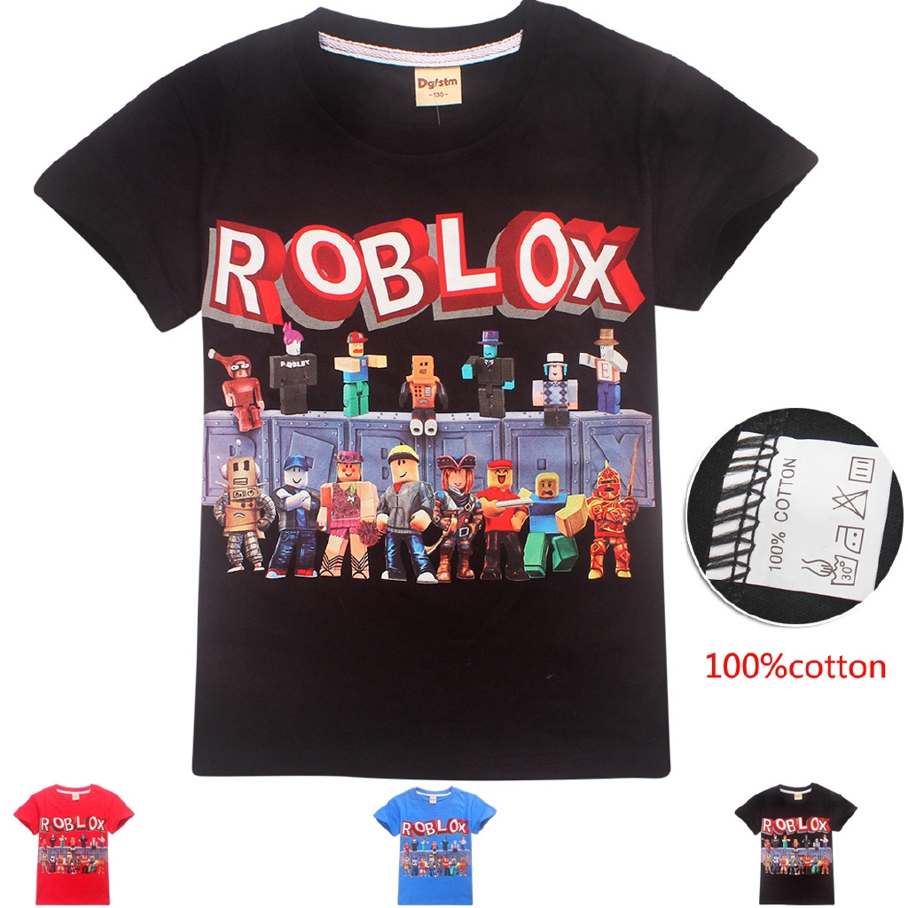 เสอผาเดกผชาย Roblox Cartoon Kids Summer Tops Fashion Children Boys Short Sleeve T Shirt - roblox shirts and pants id toffee art