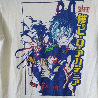 เสื้อยืดมือสอง Usa การ์ตูน🇯🇵 อนิเมะ My Hero  Size S-M ได้ อก19/ยาว27