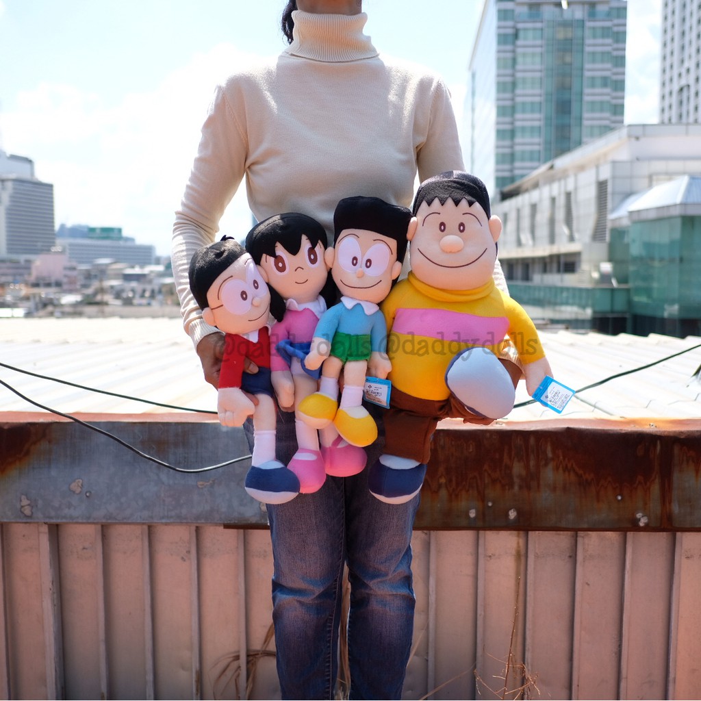 ตุ๊กตา Nobita โนบิตะ & Shizuka ชิสุกะ & Suneo ซูนิโอะ 11นิ้ว & Giant ไจแอนท์ 14นิ้ว