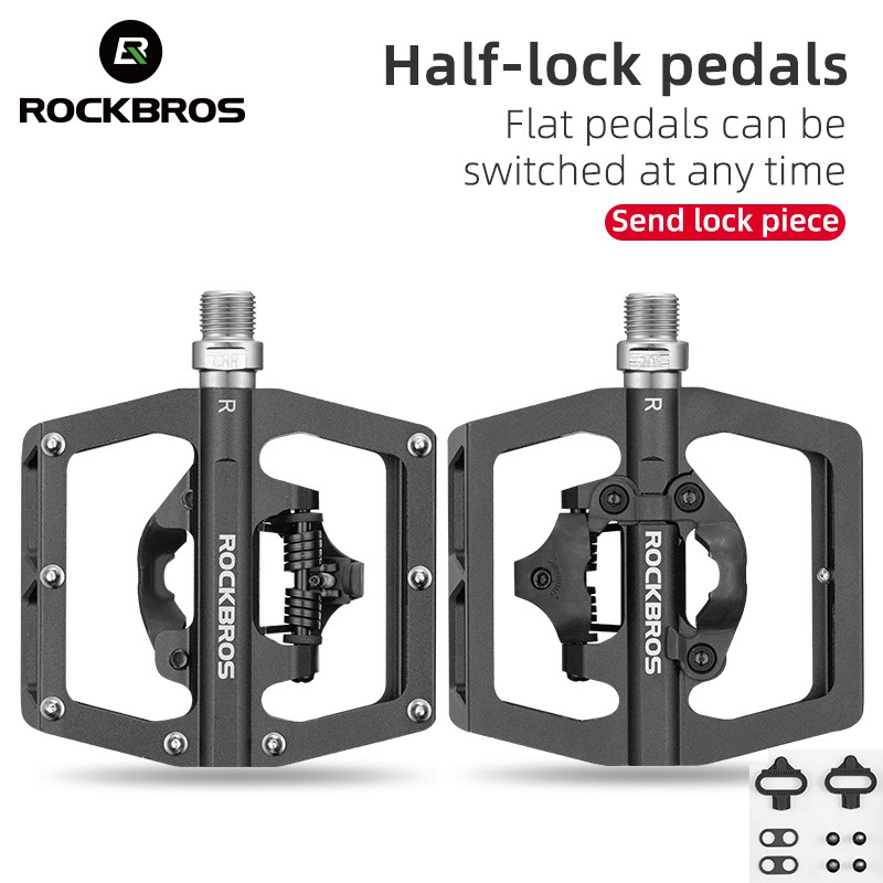 ROCKBROS 2 In1 แท่นเหยียบอลูมิเนียมสําหรับจักรยานเสือภูเขา