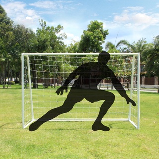 โกลฟุตบอลเหล็กสีขาว 1.8 m โกลประตู ประตูฟุตบอล ประตูโกลหนู Football goal Soccer Goal