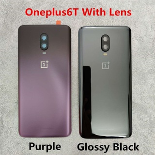 เคสแบตเตอรี่ด้านหลัง ลายโลโก้เลนส์กล้อง สําหรับ Oneplus 6T 6.41 นิ้ว