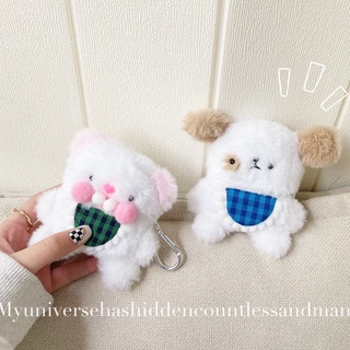 เคสหูฟังบลูทูธไร้สาย รูปตุ๊กตาหมีน่ารัก สําหรับ airpods 1 2 3 pro